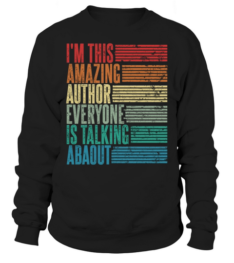 Vintage Author Profession Gift Retro Sweatshirt Unisex