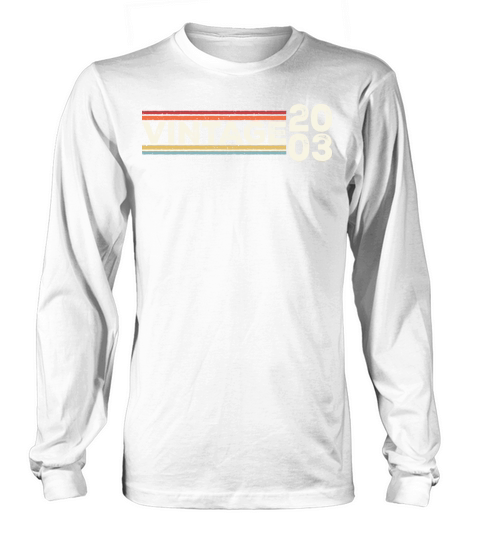 Vintage 2003 Gifts Legend for 20 Years Old - 20th Long sleeved Unisex