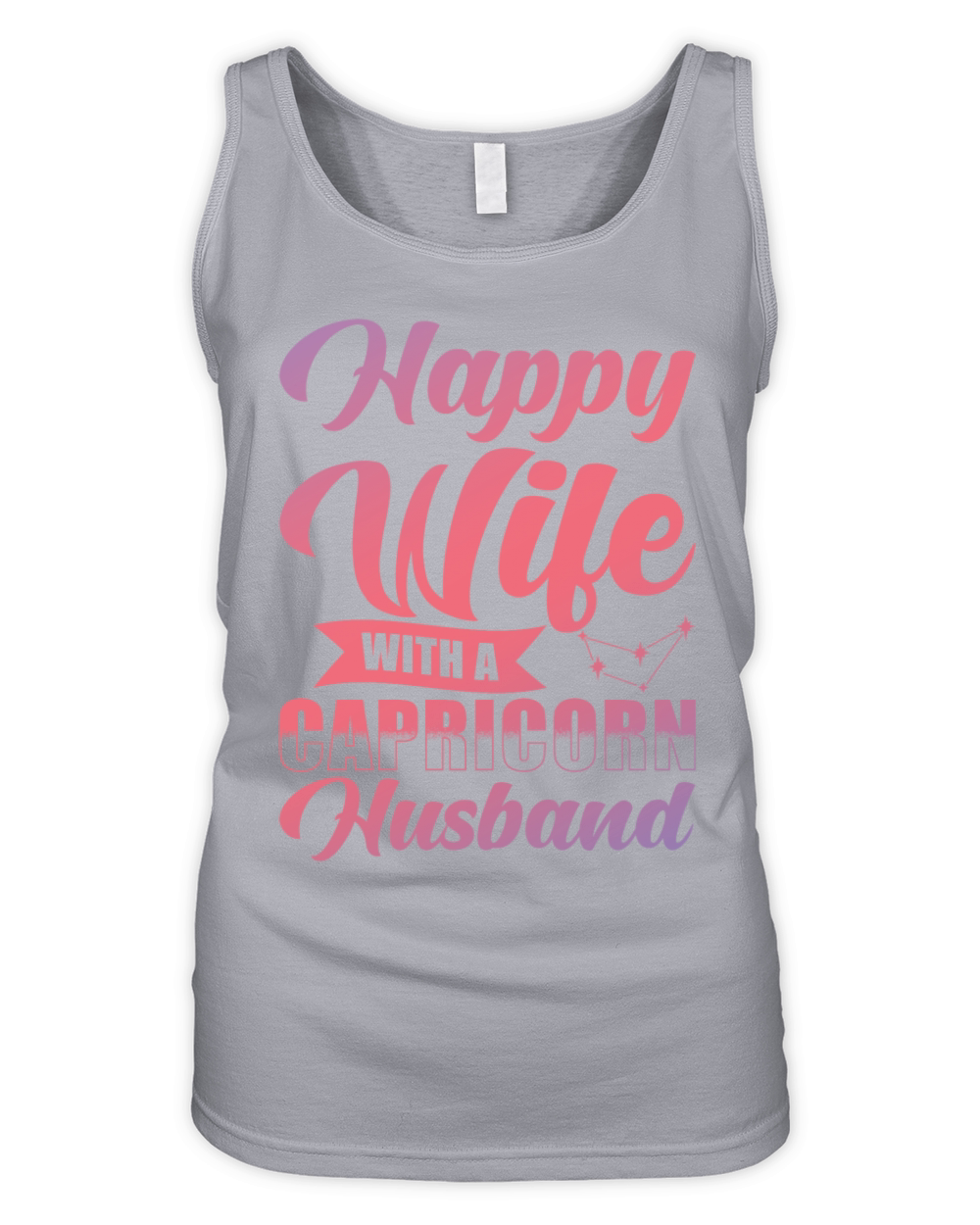 Capricorn Zodiac Happy Wife with a Capricorn Organic Women's Tank Top