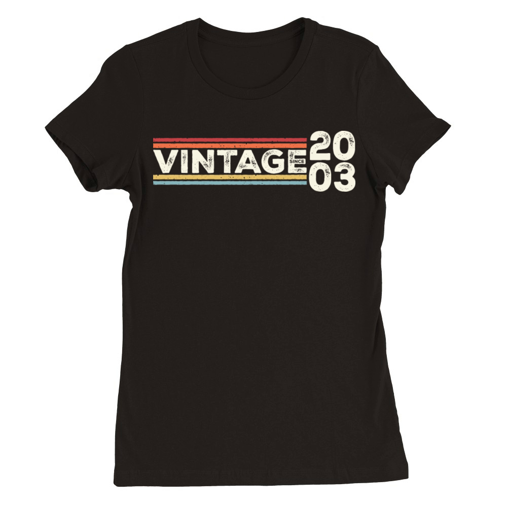 Vintage 2003 Gifts Legend for 20 Years Old - 20th Premium Womens Crewneck T-shirt