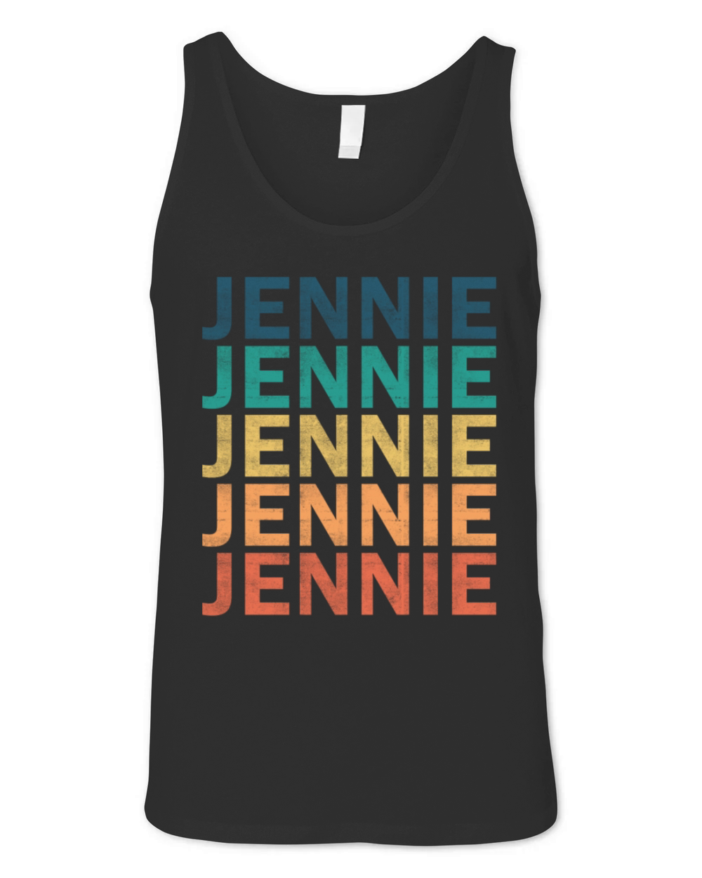 Jennie Name T Shirt - Jennie Vintage Retro Name Gi Unisex Jersey Tank