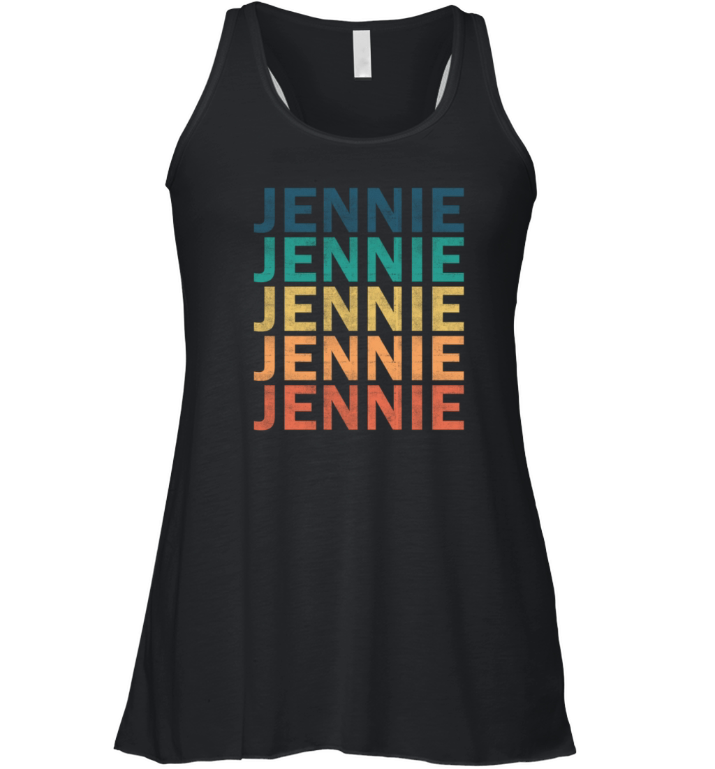 Jennie Name T Shirt - Jennie Vintage Retro Name Gi Women's Flowy Tank Top