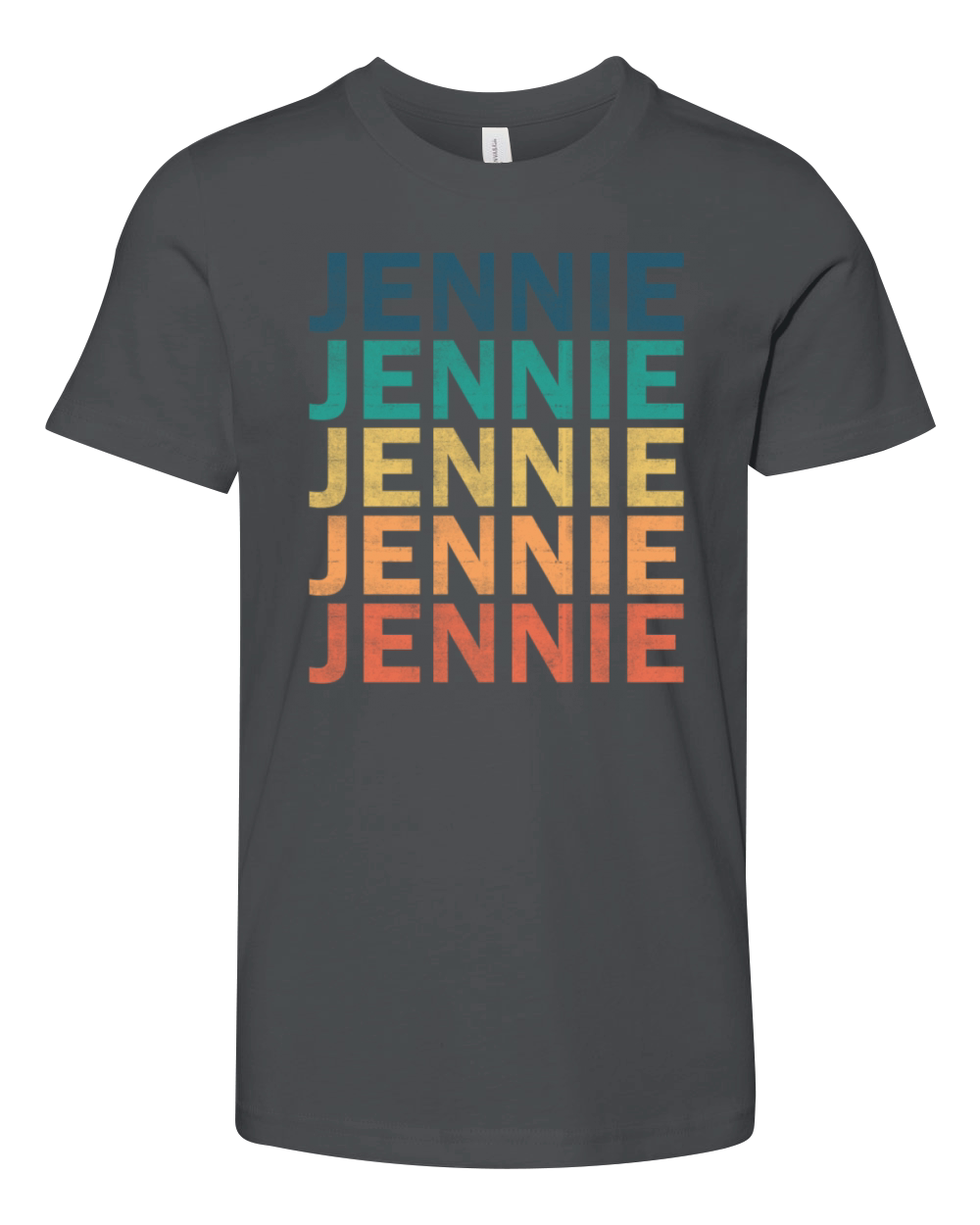 Jennie Name T Shirt - Jennie Vintage Retro Name Gi Youth Unisex Jersey Tee