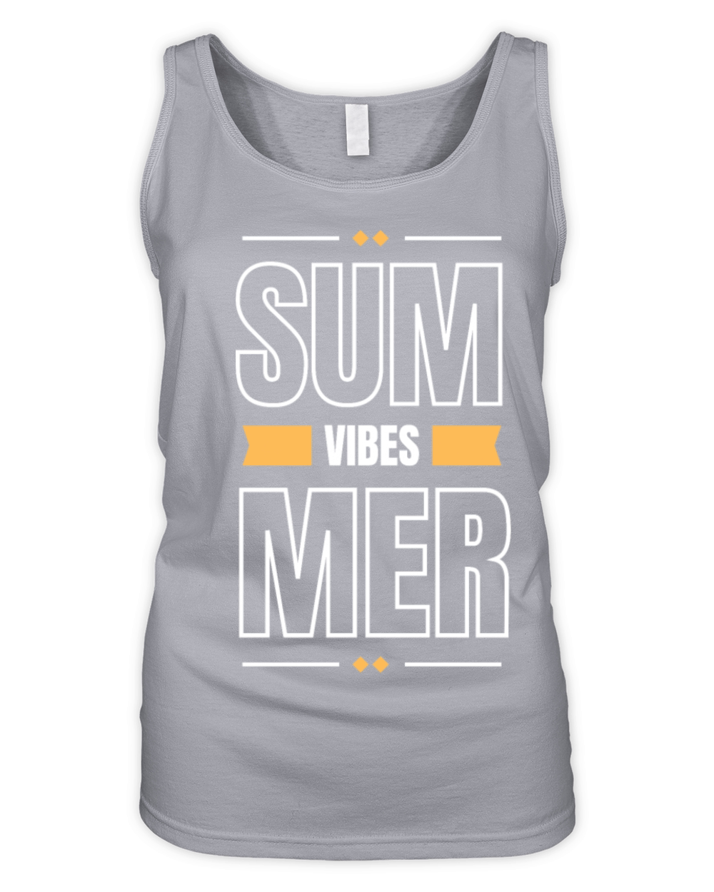 Summer Vibes design Hello Summer Season Organic Women's Tank Top