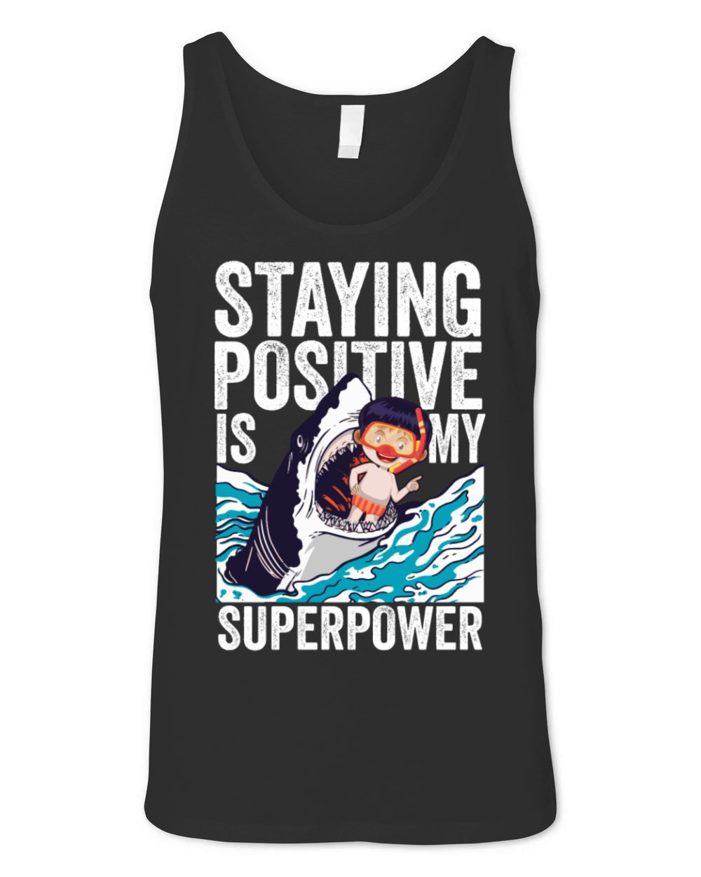 Staying Positive Is My Superpower Unisex Jersey Tank