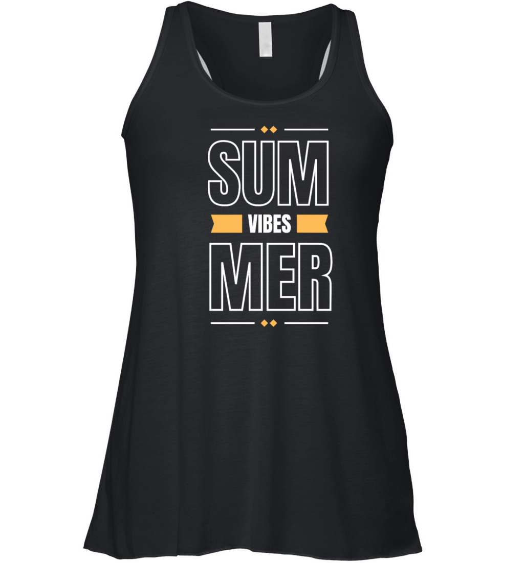 Summer Vibes design Hello Summer Season Women's Flowy Tank Top