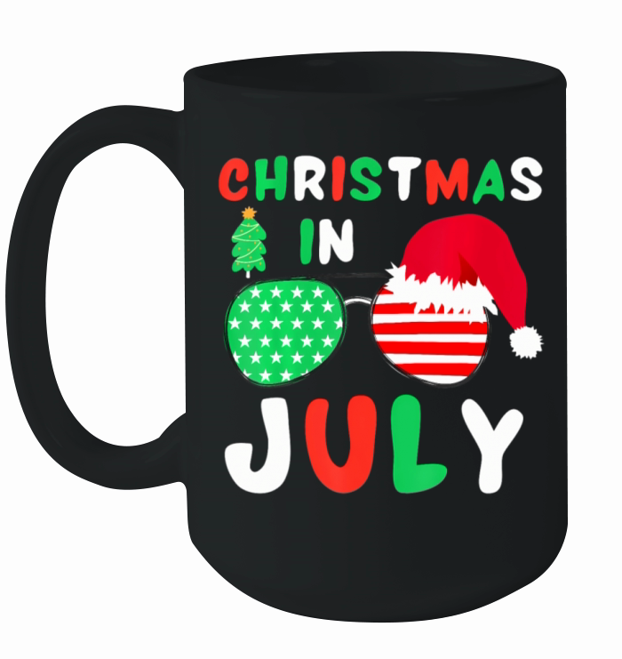 Christmas In July Funny Summer Xmas Women Men Ceramic Mug