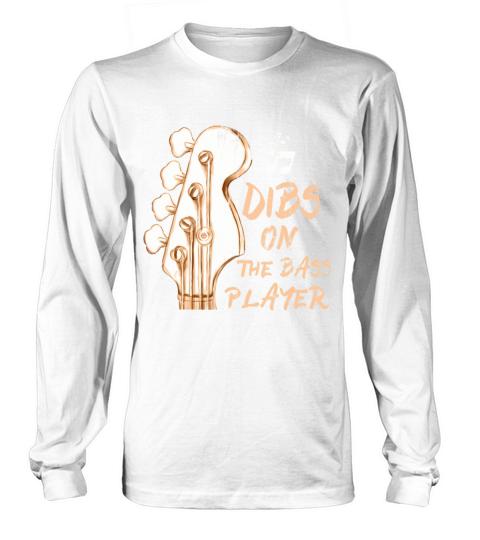 Vintage Dibs On The Bass Player Guitarist Bassist Long sleeved Unisex