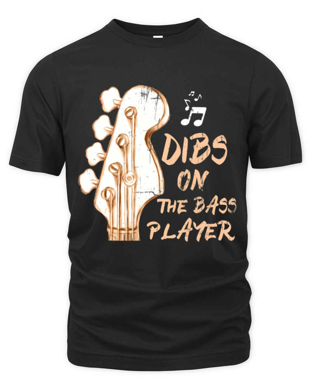 Vintage Dibs On The Bass Player Guitarist Bassist Organic Unisex T-shirt