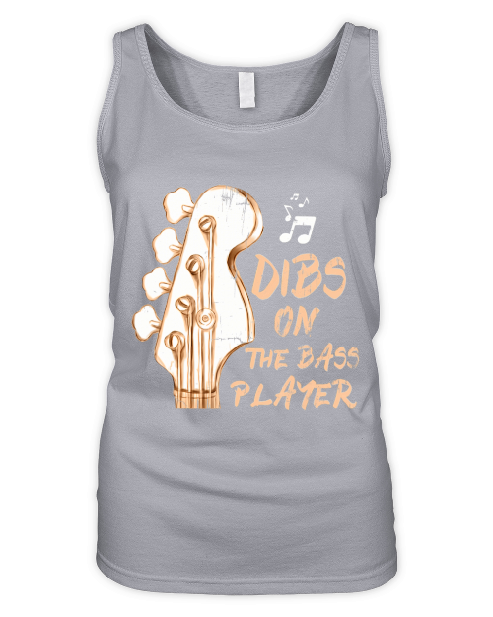 Vintage Dibs On The Bass Player Guitarist Bassist Organic Women's Tank Top