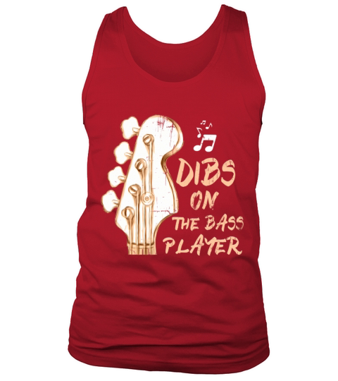 Vintage Dibs On The Bass Player Guitarist Bassist Tank Top Unisex