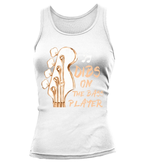 Vintage Dibs On The Bass Player Guitarist Bassist Tank top Woman
