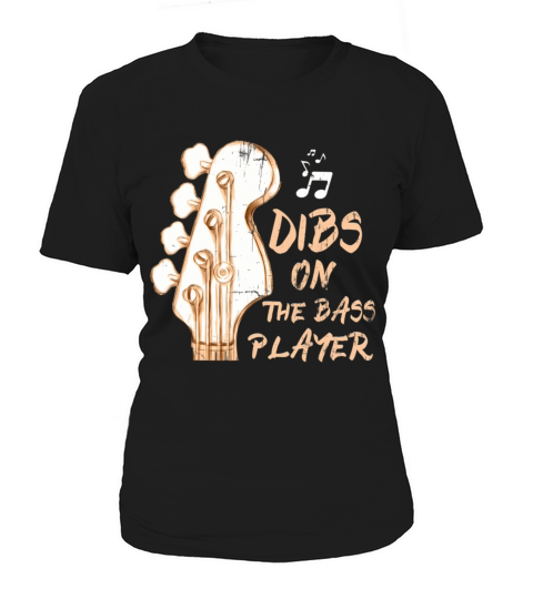 Vintage Dibs On The Bass Player Guitarist Bassist Women's T-Shirt