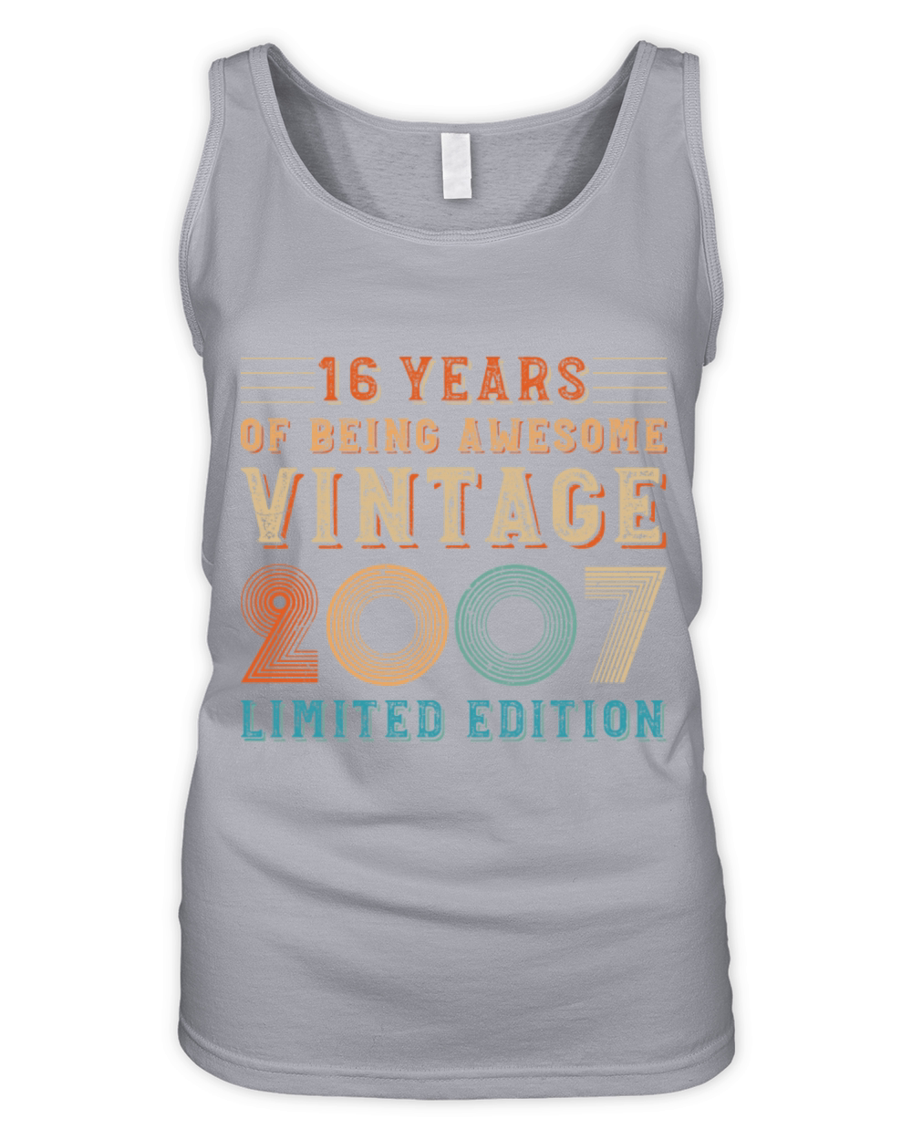 16 years of being awesome vintage 2007 limited edi Organic Women's Tank Top