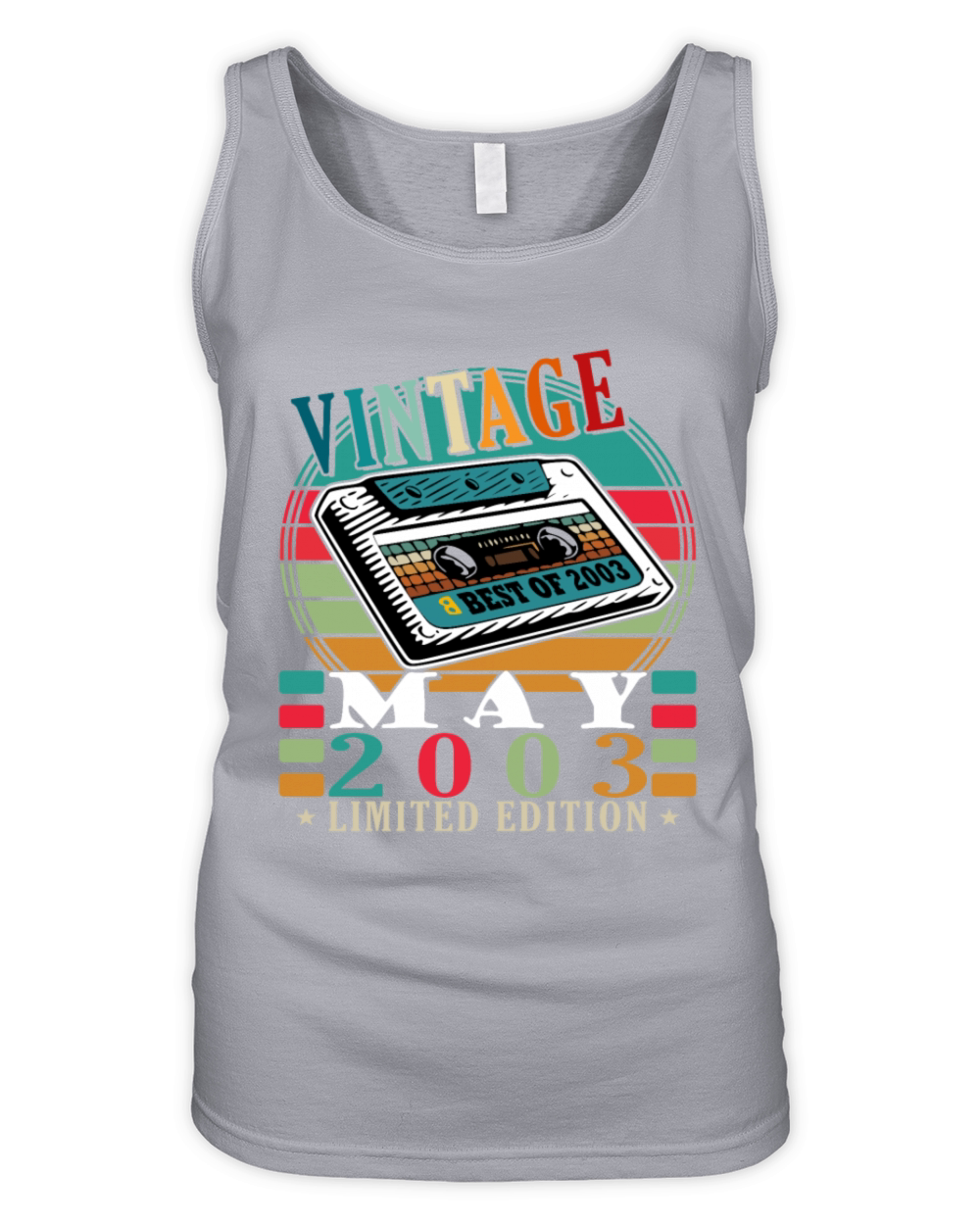 20th birthday may 2003 vintage gift Organic Women's Tank Top