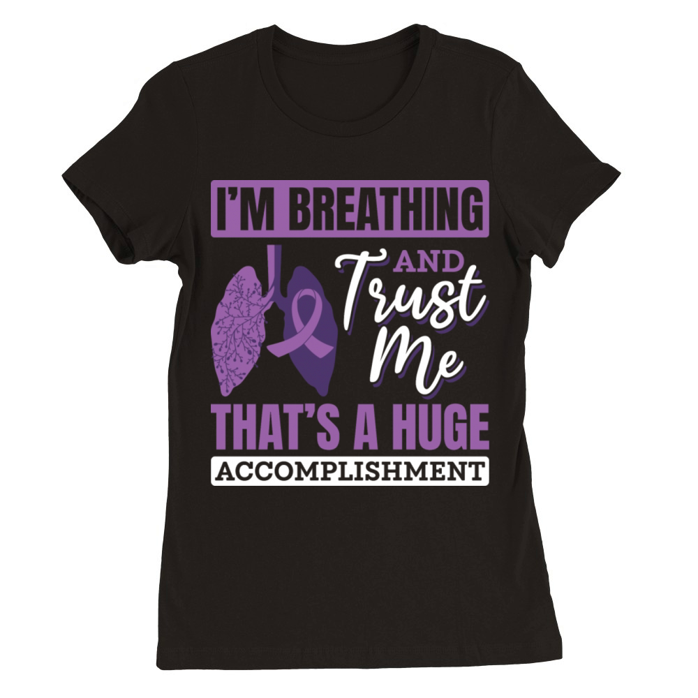 Lung Transplantation Donation Lungs Gift Premium Womens Crewneck T-shirt