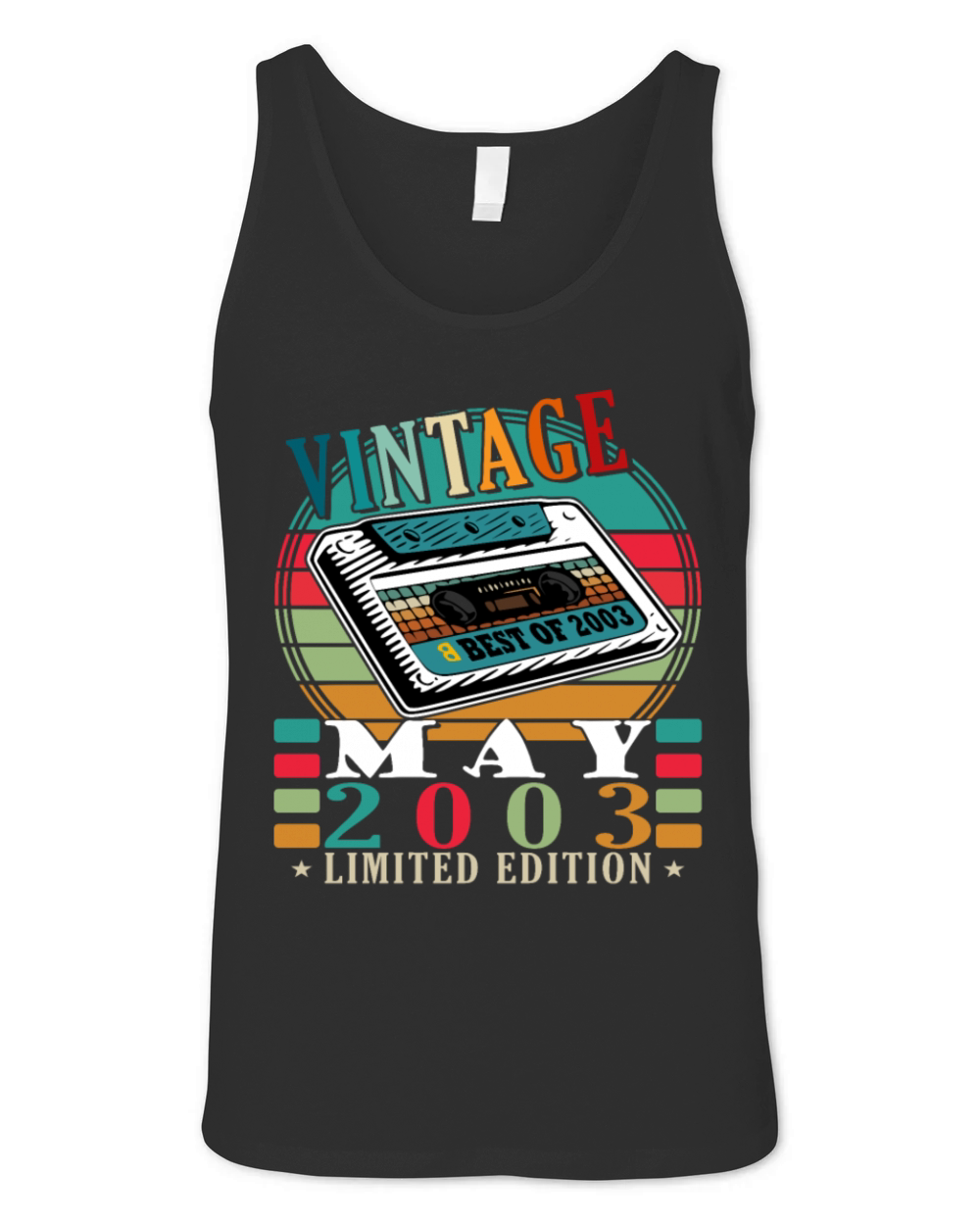 20th birthday may 2003 vintage gift Unisex Jersey Tank