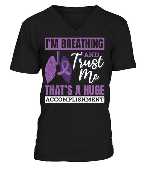 Lung Transplantation Donation Lungs Gift V-Neck T-shirt