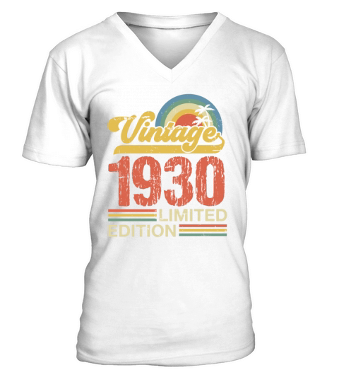 Retro Vintage 1930 Limited Edition V-Neck T-shirt