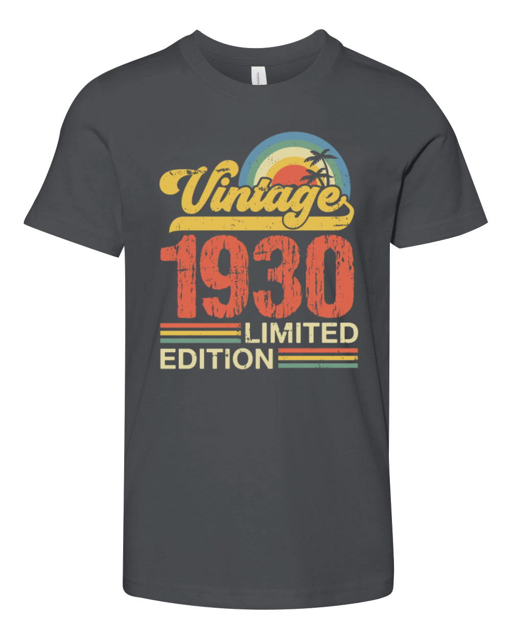 Retro Vintage 1930 Limited Edition Youth Unisex Jersey Tee