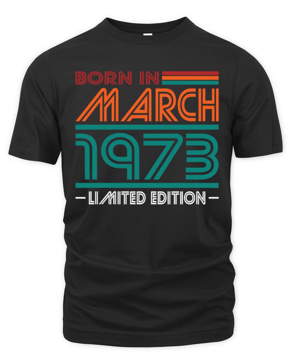 50th birthday march 1973 born in 1973 Organic Unisex T-shirt