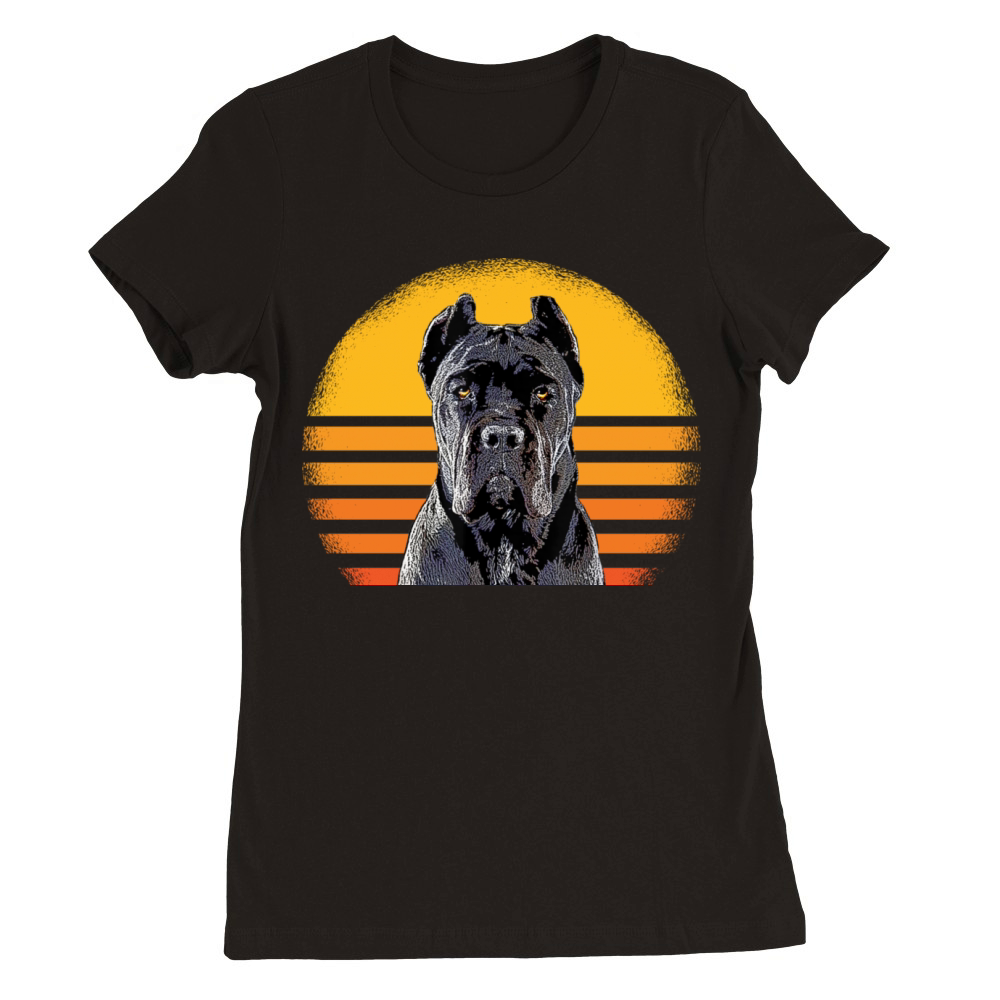 Cane Corso Dog Retro Vintage Premium Womens Crewneck T-shirt