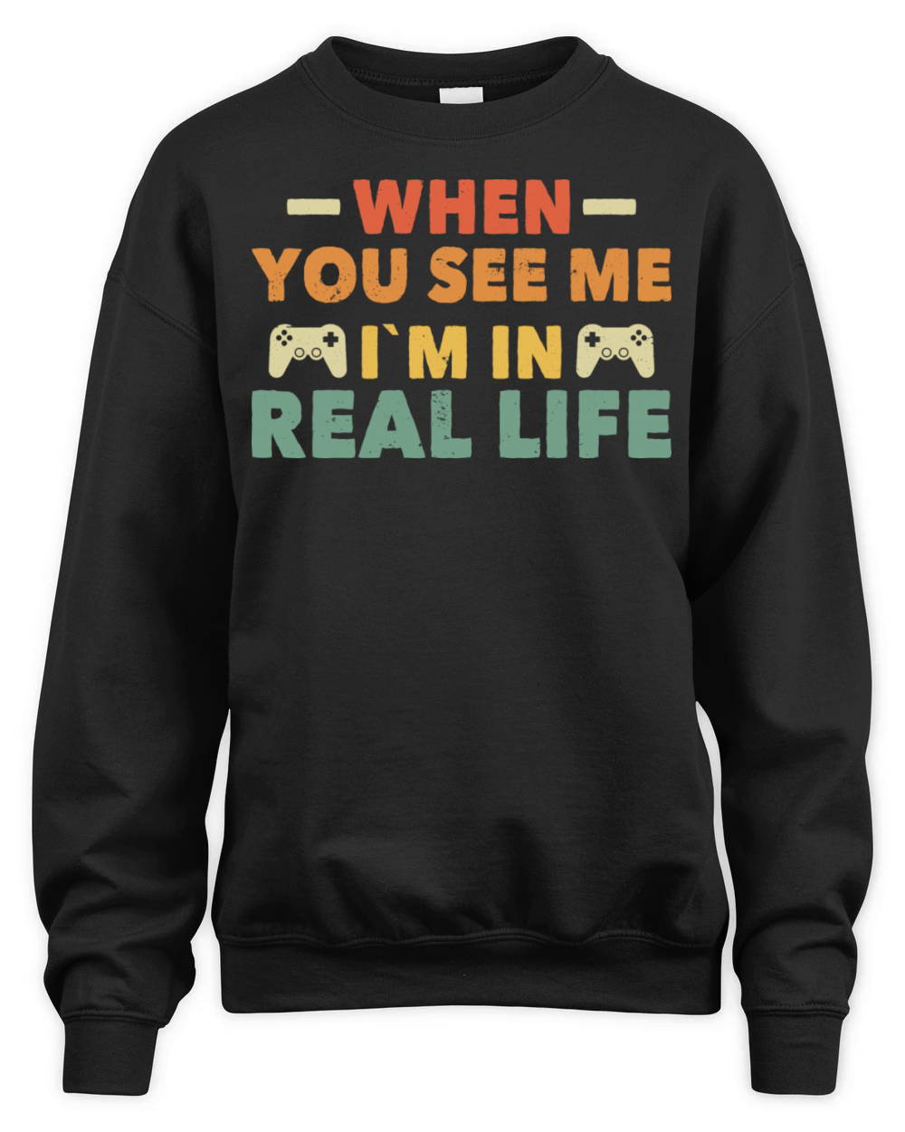 Real Life Vintage Unisex Premium Crewneck Sweatshirt
