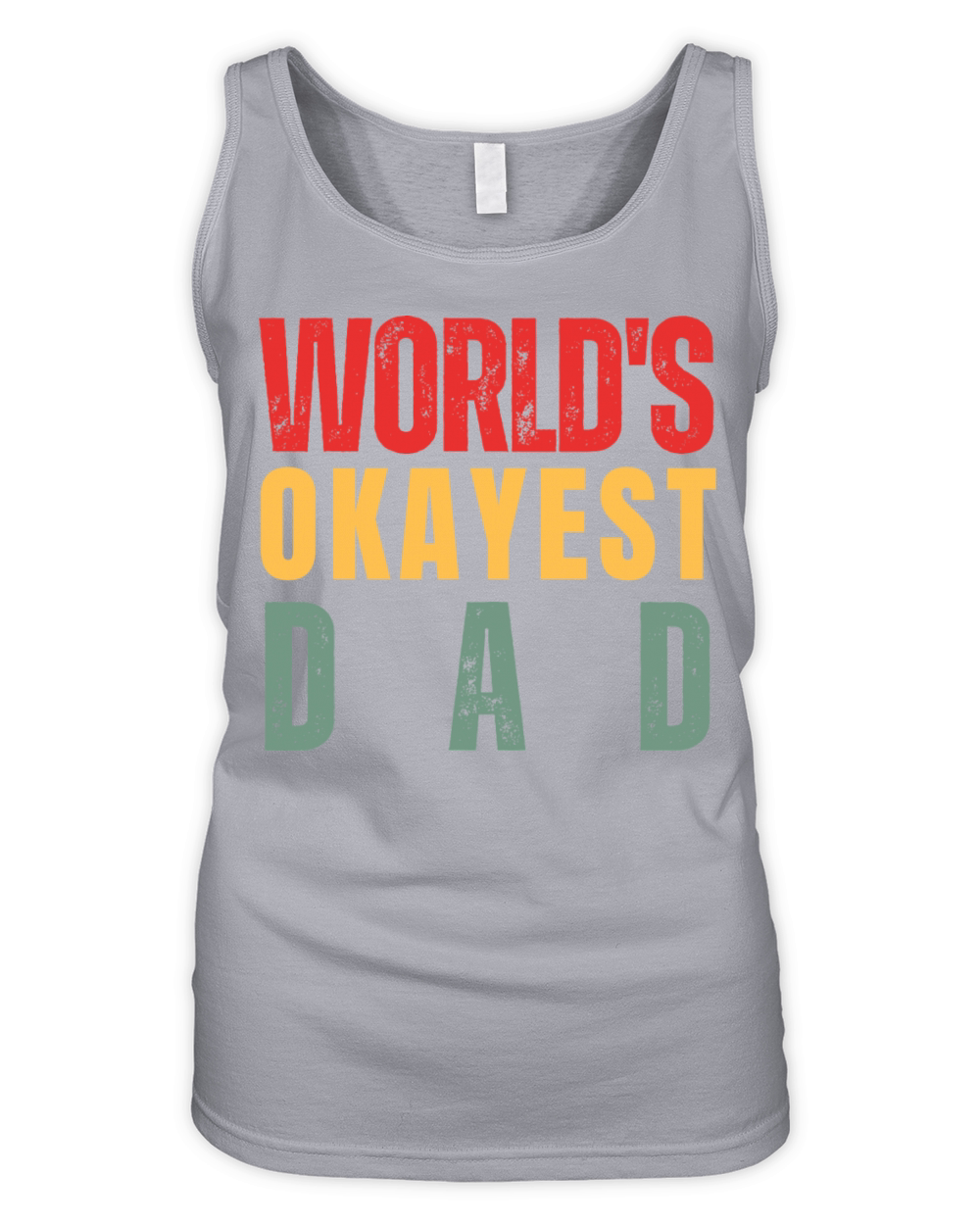 Worlds Okayest DAD Organic Women's Tank Top