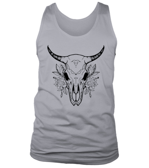Cow Skull Boho Tank Top Unisex