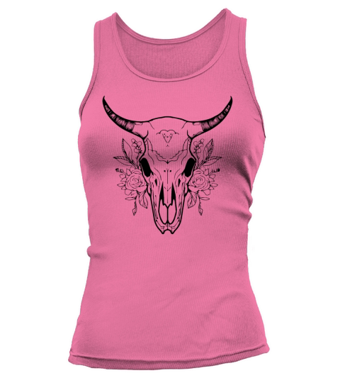Cow Skull Boho Tank top Woman
