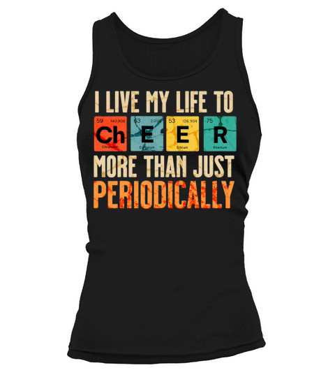 I Live My Life to Cheer Quote Cheerleading Tank top Woman