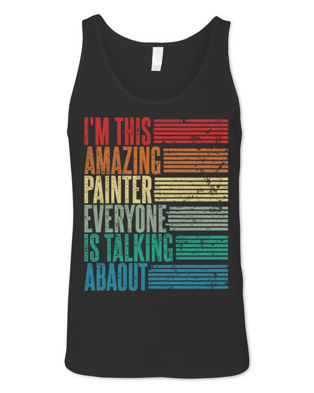 Vintage Painter Profession Gift Retro Unisex Jersey Tank