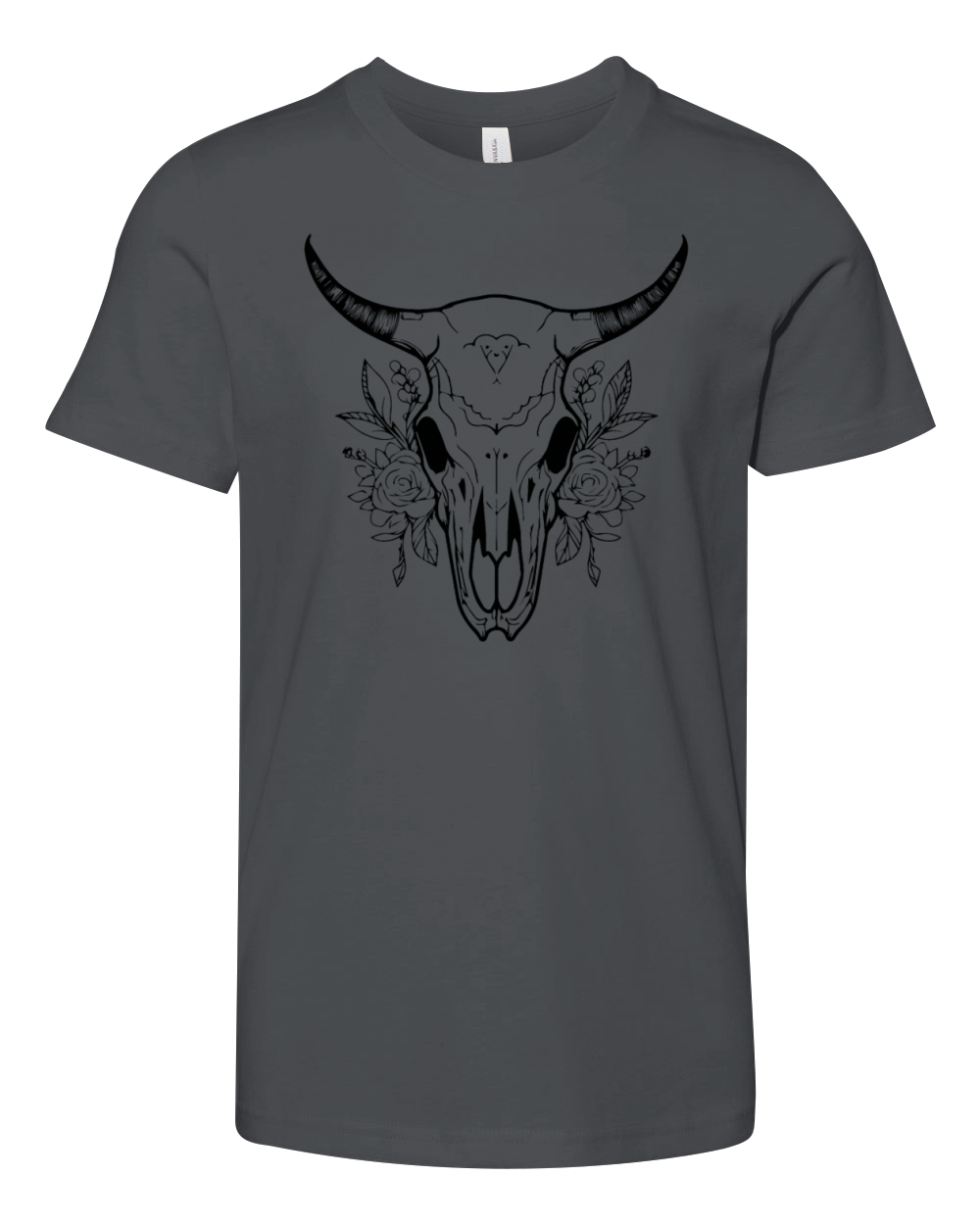 Cow Skull Boho Youth Unisex Jersey Tee