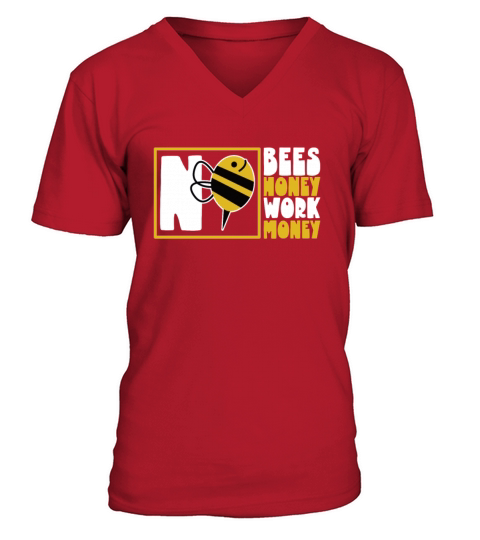 Honey Bee Beekeeping Beekeeper Honeybee Apiary V-Neck T-shirt