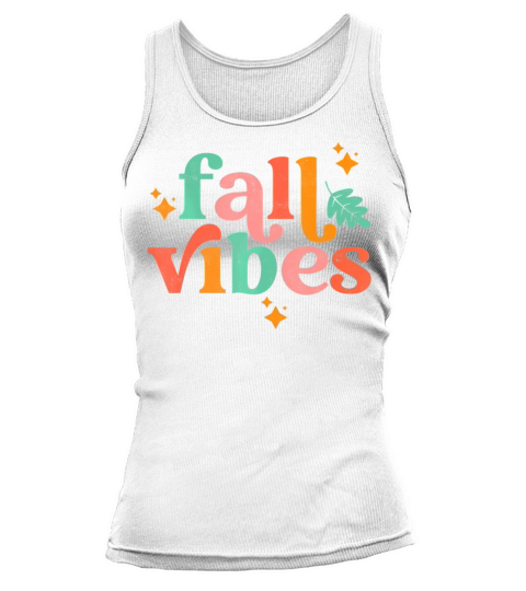 Fall Vibes Vintage Style Leaves Autumn Season Tank top Woman