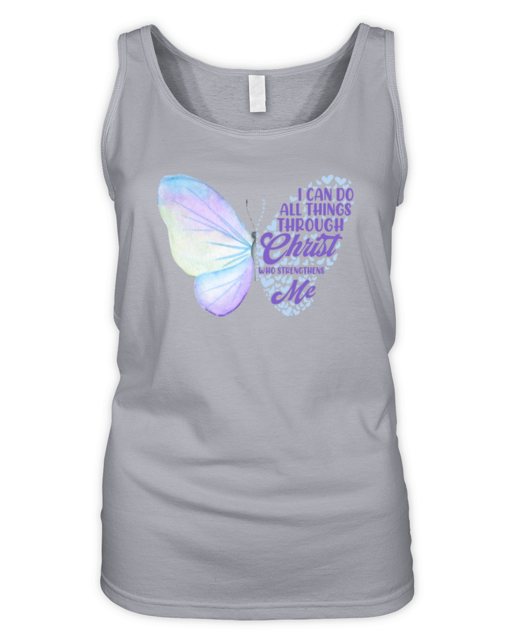 Philippians 4 13 Christian Bible Scripture Verse Organic Women's Tank Top