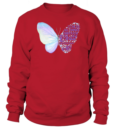 Philippians 4 13 Christian Bible Scripture Verse Sweatshirt Unisex