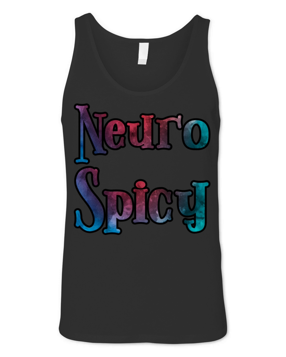 Neuro Spicy watercolor Unisex Jersey Tank