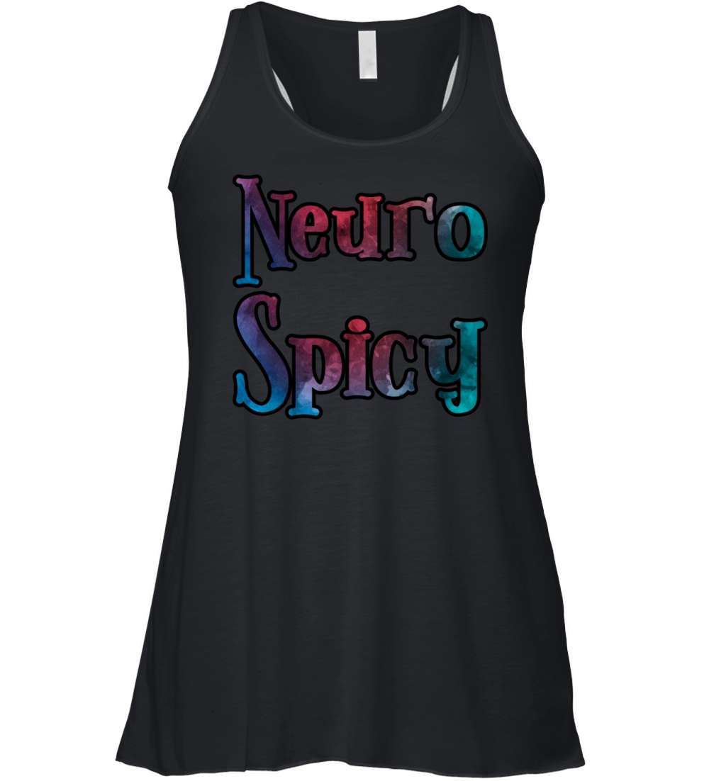 Neuro Spicy watercolor Women's Flowy Tank Top