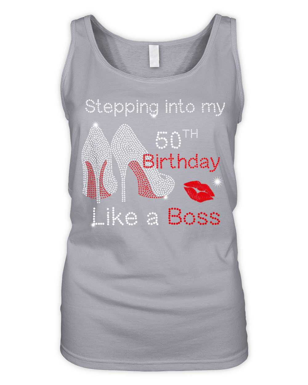 Stepping Into My 50Th Like A Boss Organic Women's Tank Top