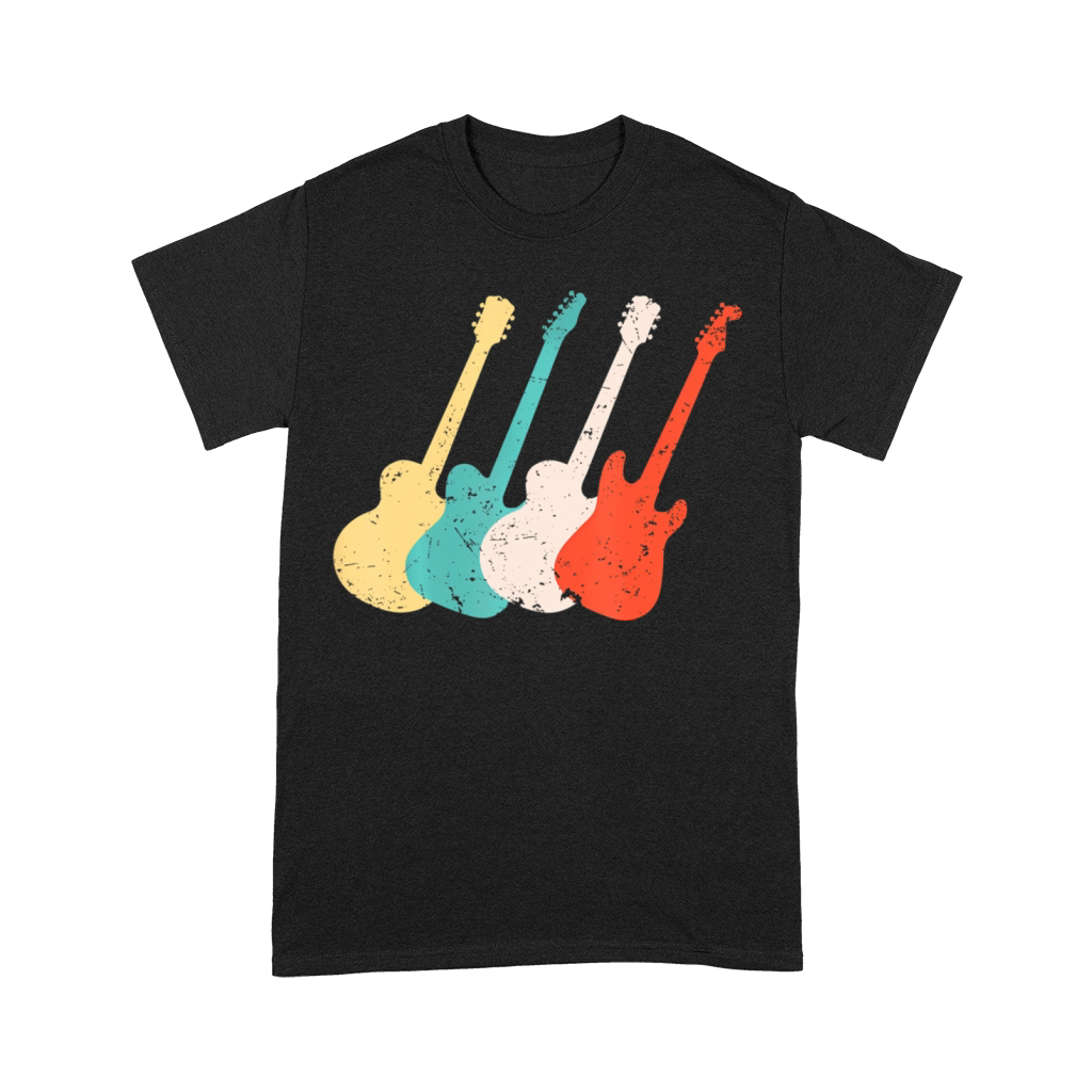 Cool Vintage Guitar Art Guitarist Guitar Lover Premium T-shirt