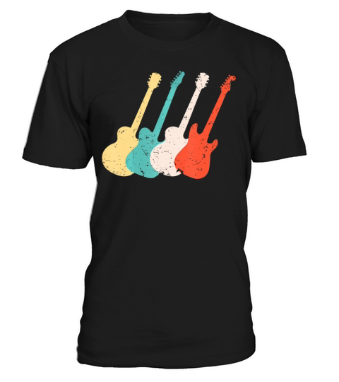 Cool Vintage Guitar Art Guitarist Guitar Lover T-Shirt Unisex