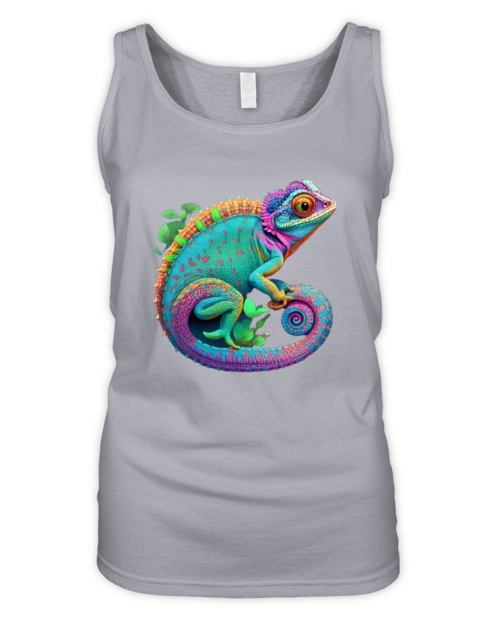 Cute Chameleon is a colorful beautiful Cute animal Organic Women's Tank Top