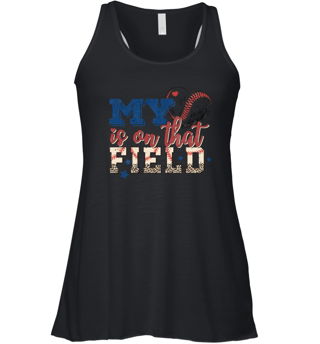 Retro vintage Baseball mom Gift For mothers day Women's Flowy Tank Top