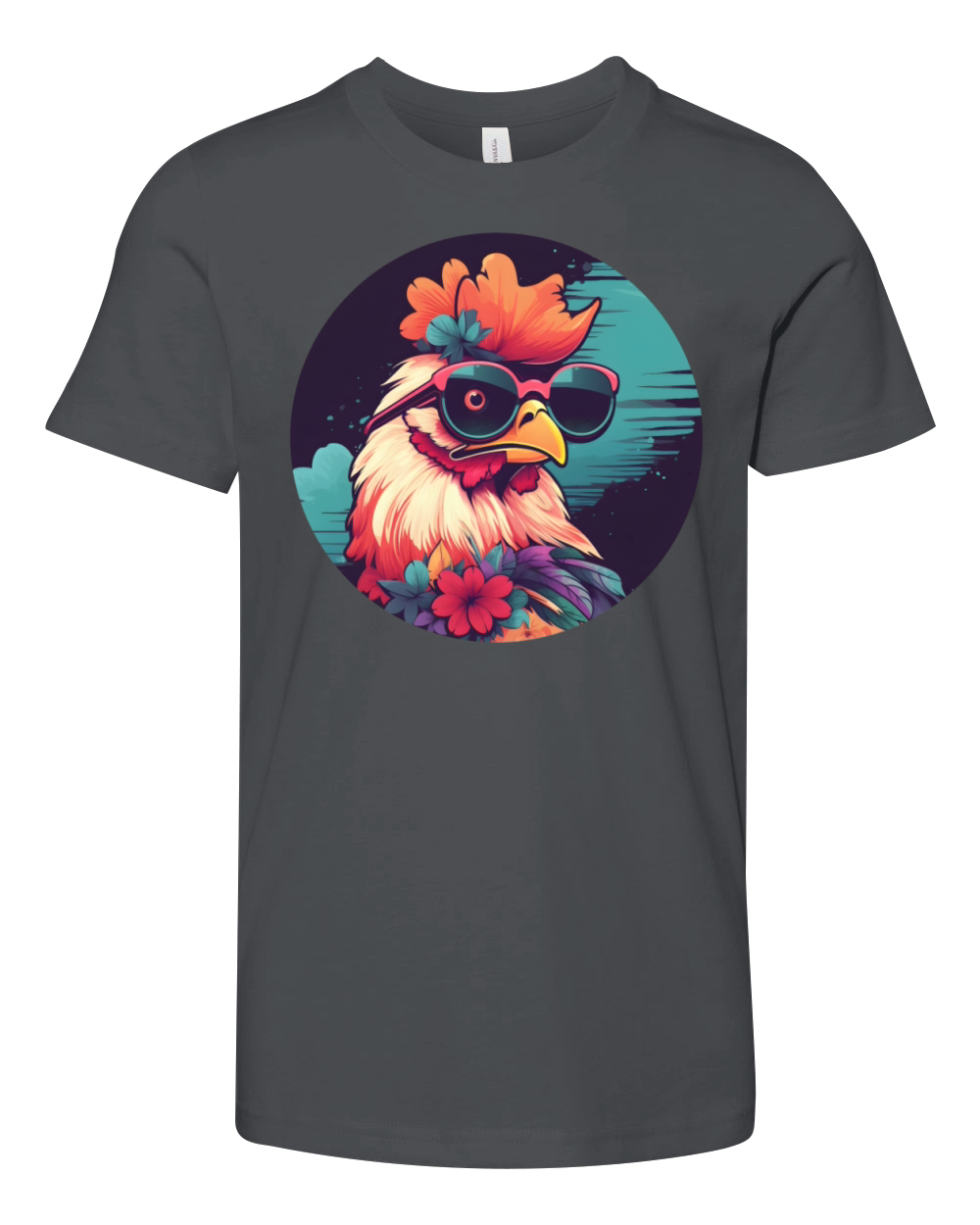 Retro 80s 90s Chicken Lovers Youth Unisex Jersey Tee