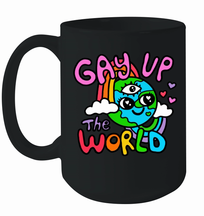 gay up the world Ceramic Mug