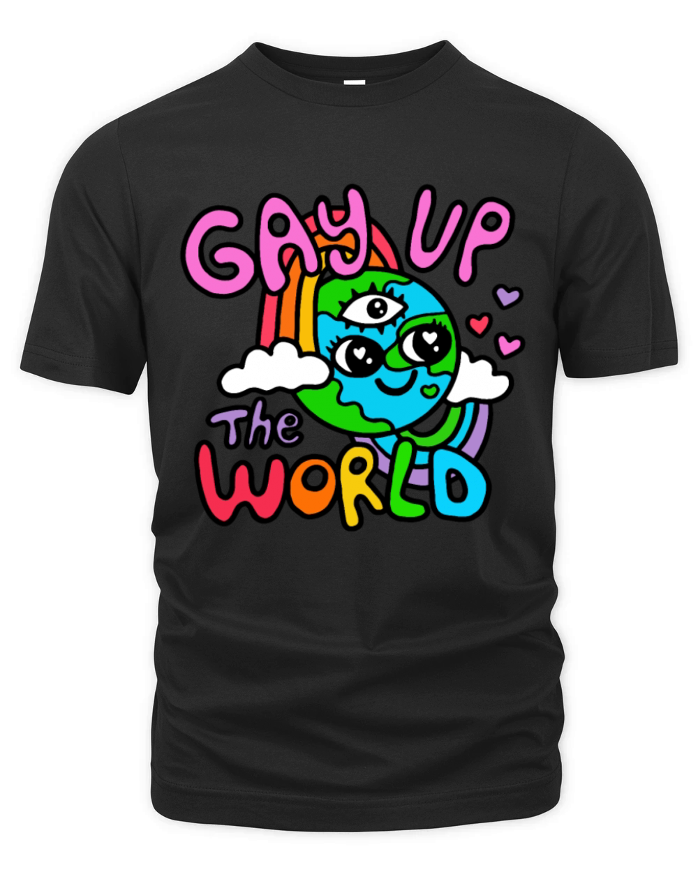 gay up the world Organic Unisex T-shirt
