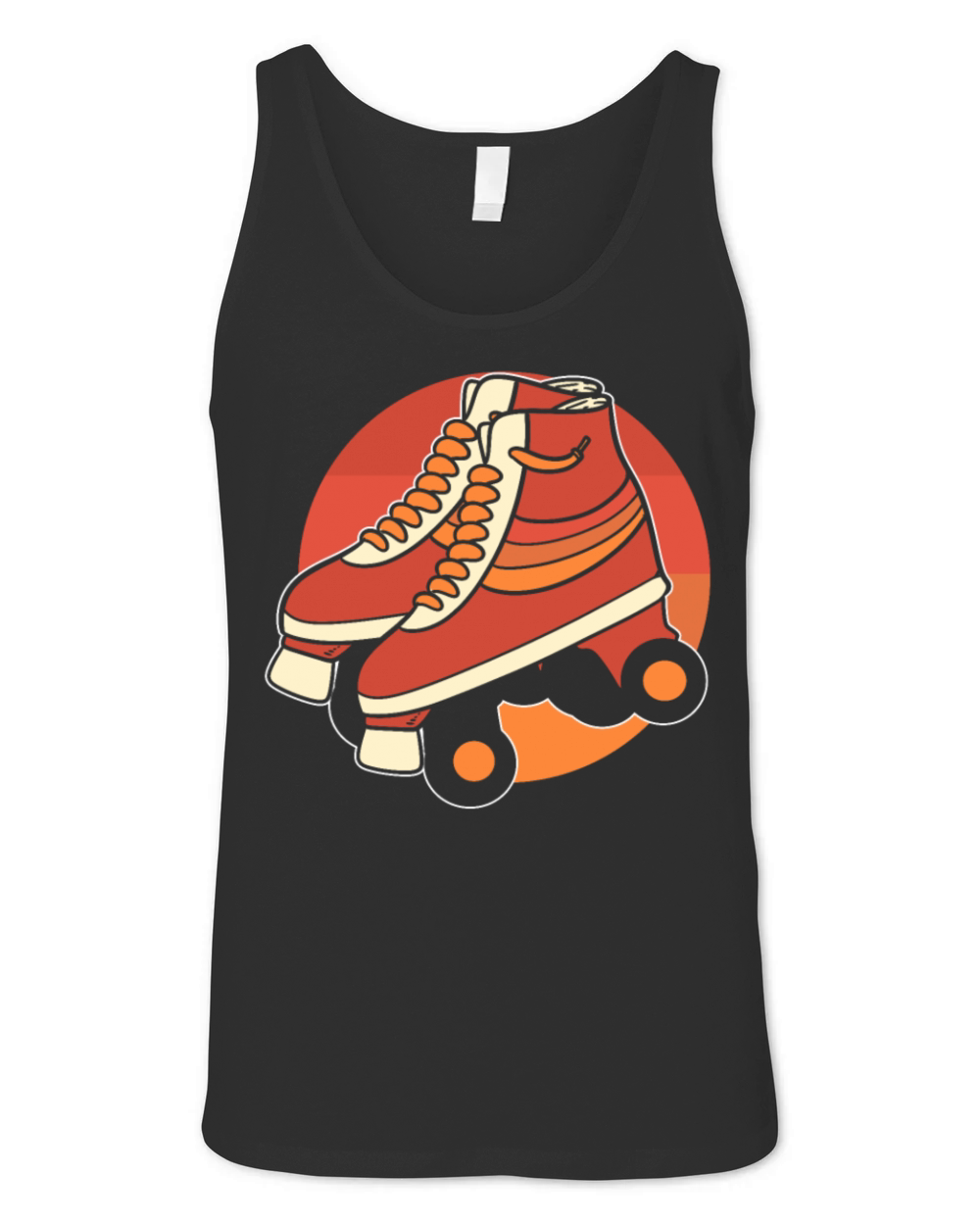Retro Roller Skates Roller Skater Unisex Jersey Tank