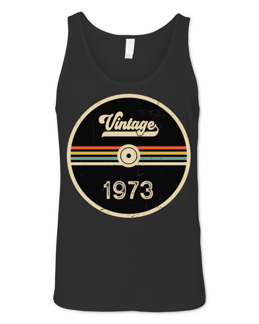 Vintage 1973 - 50th Birthday Classic Born 1973 Unisex Jersey Tank