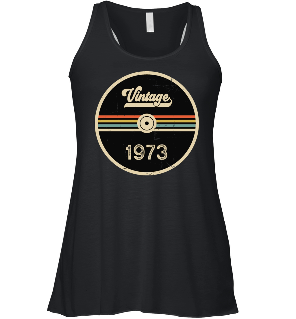 Vintage 1973 - 50th Birthday Classic Born 1973 Women's Flowy Tank Top